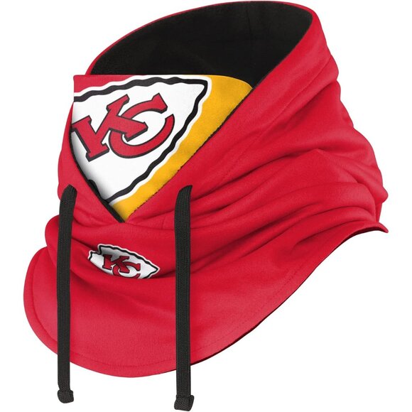 NFL Kansas City Chiefs Winter Cap Hoodie Face Cover Balaclava Gaiter Unisex - Picture 2 of 5